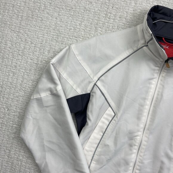 SWIX Ultralight Windbreaker Jacket Wom XS Full Zip Lightweight Floral Embroidery - Picture 3 of 16